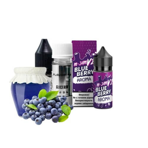 Набор для самозамеса Flavorlab M-Jam V2 Strong Blueberry (Черника, 30 мл)