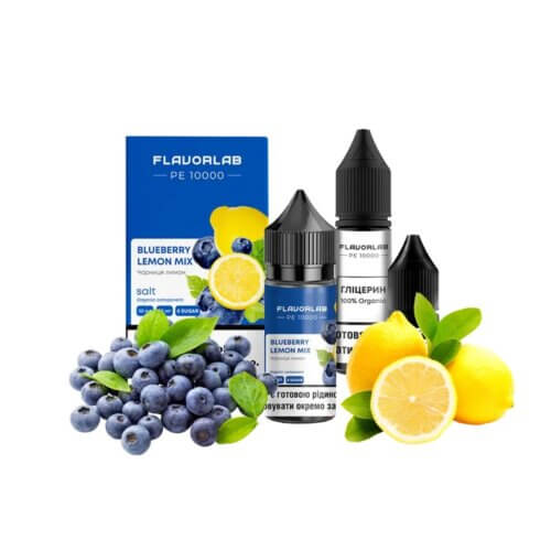 Набор для самозамеса Flavorlab PE 10000 Blueberry lemon mix (Черника, Лимон, 30 мл)