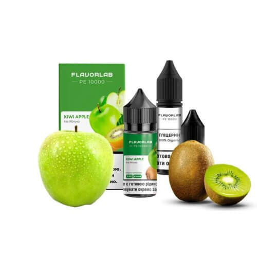 Набор для самозамеса Flavorlab PE 10000 Kiwi Apple (Киви, Яблоко, 30 мл)