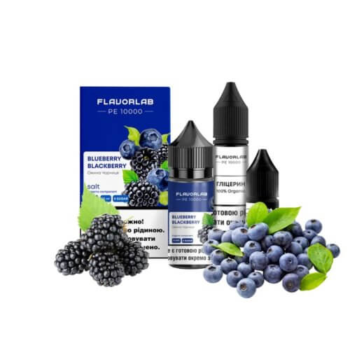 Набор для самозамеса Flavorlab PE 10000 Blueberry blackberry (Черника, Ежевика, 30 мл)