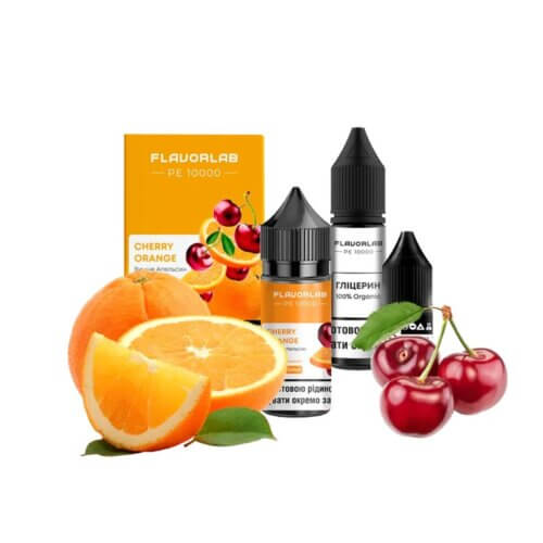 Набор для самозамеса Flavorlab PE 10000 Cherry Orange (Вишня, Апельсин, 30 мл)