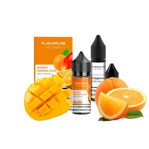 Набор для самозамеса Flavorlab PE 10000 Mango Orange Juice (Манго, Апельсин, 30 мл)