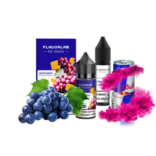 Набор для самозамеса Flavorlab PE 10000 Grape energy (Виноградный энергетик, 30 мл)