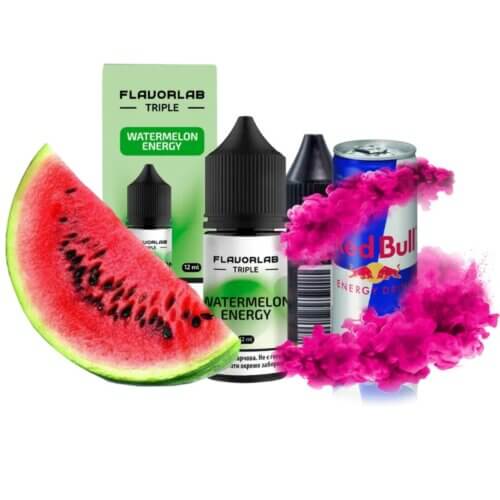 Набор для самозамеса Flavorlab Triple Strong Watermelon energy (Арбуз, Энергетик, 30 мл)