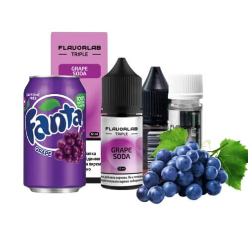 Набор для самозамеса Flavorlab Triple Strong Grape Soda (Виноградная газировка, 30 мл)