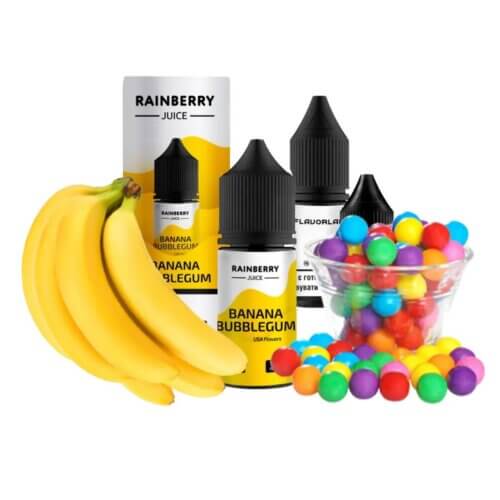 Набор для самозамеса Flavorlab Rainberry Juice Banana Bubblegum (Банановая Жвачка, 30 мл)