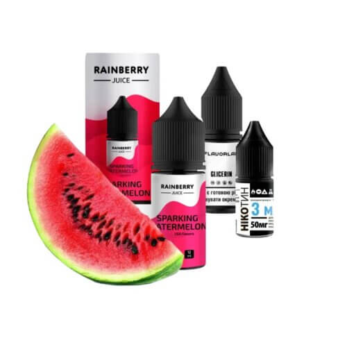 Набор для самозамеса Flavorlab Rainberry Juice Sparking Watermelon (Арбузная содовая, 30 мл)