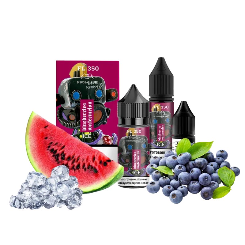 Набор для самозамеса Flavorlab FL350 Ice Blueberry watermelon (Черника, Арбуз, Лёд, 30 мл) Набор для самозамеса Flavorlab FL350 Ice Blueberry watermelon (Черника, Арбуз, Лёд, 30 мл)