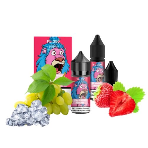 Набор для самозамеса Flavorlab FL350 Ice Strawberry Grapes (Клубника, Виноград, Лёд, 30 мл)