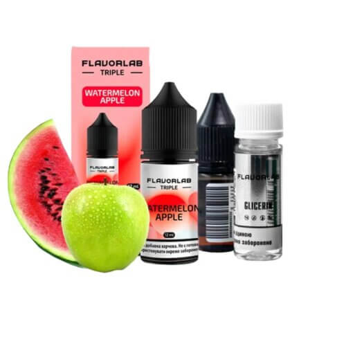 Набор для самозамеса Flavorlab Triple Strong Watermelon Apple (Арбуз, Яблоко, 30 мл)