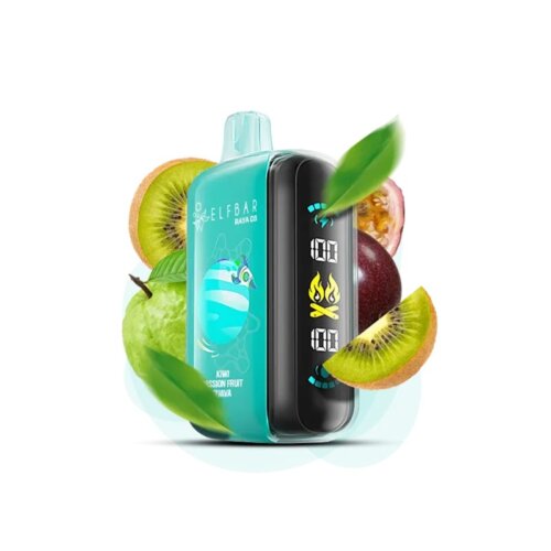 Одноразовый POD Elf Bar Raya D3 25000 Kiwi Passion Fruit Guava (Киви, Маракуйя, Гуава)