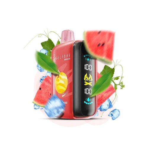 Одноразовый POD Elf Bar Raya D3 25000 Watermelon Ice (Арбуз, Лёд)