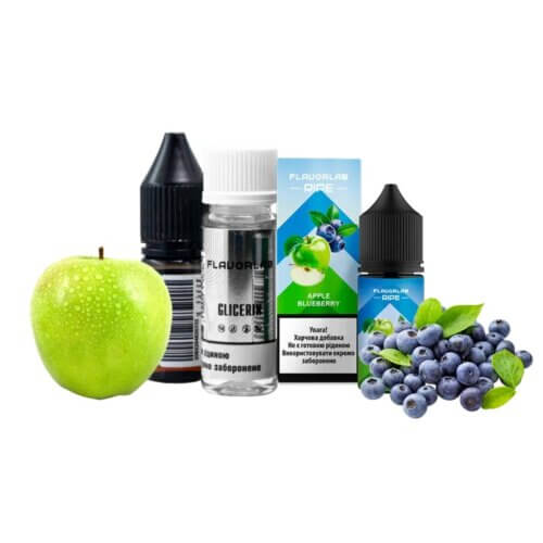 Набор для самозамеса Flavorlab Ripe Apple Blueberry (Яблоко, Черника, 30 мл)