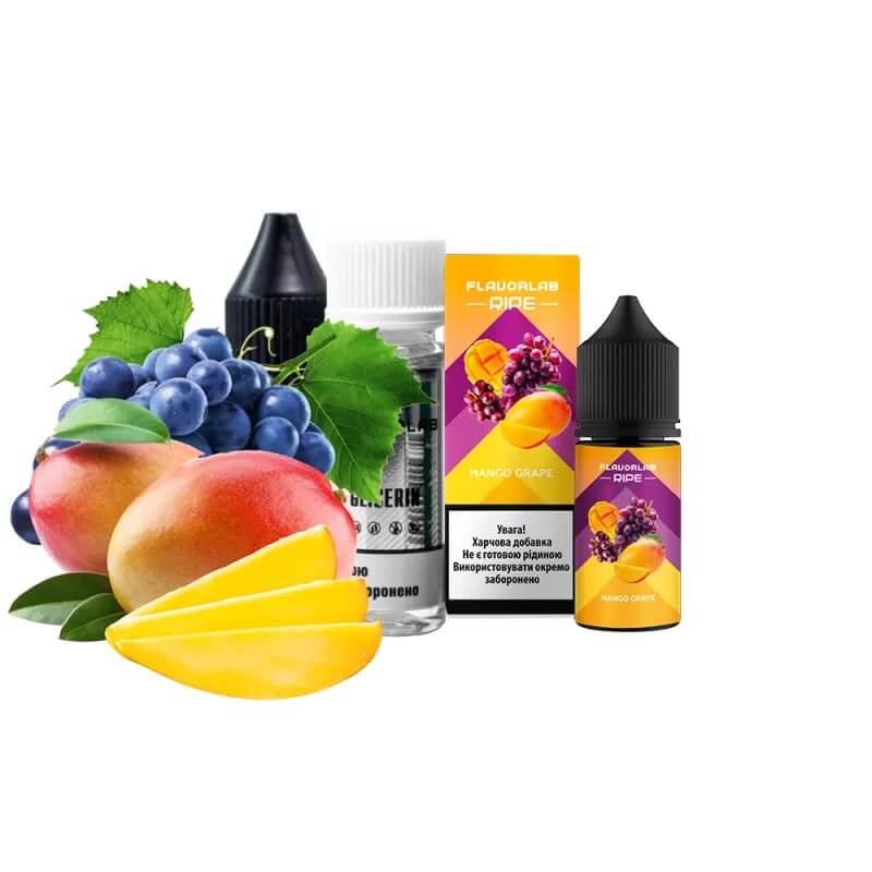 Набор для самозамеса Flavorlab Ripe Mango Grape (Манго, Виноград, 30 мл) Набор для самозамеса Flavorlab Ripe Mango Grape (Манго, Виноград, 30 мл)