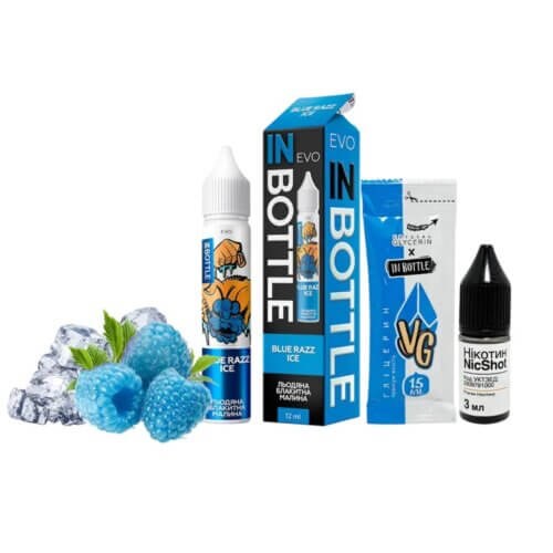 Набор для самозамеса In Bottle EVO Blue Razz Ice (Синяя малина со льдом, 50 мг, 30 мл)