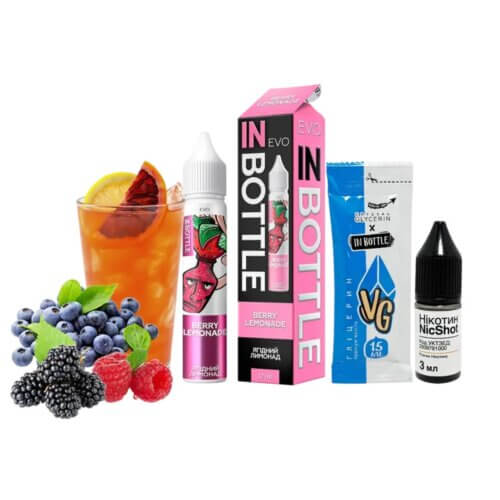 Набор для самозамеса In Bottle EVO Berry Lemonade (Ягодный лимонад, 50 мг, 30 мл)