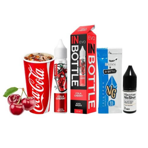 Набор для самозамеса In Bottle EVO Cola Cherry (Кола, Вишня, 50 мг, 30 мл)