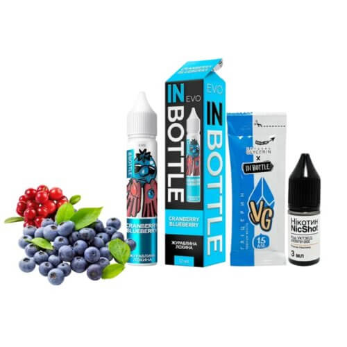 Набор для самозамеса In Bottle EVO Cranberry Blueberry (Клюква, Черника, 50 мг, 30 мл)