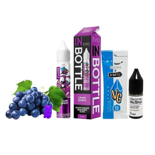 Набор для самозамеса In Bottle EVO Grape Gummy (Виноградные мармеладки, 50 мг, 30 мл)