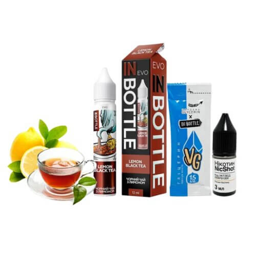 Набор для самозамеса In Bottle EVO Lemon Black Tea (Черный чай с лимоном, 50 мг, 30 мл)
