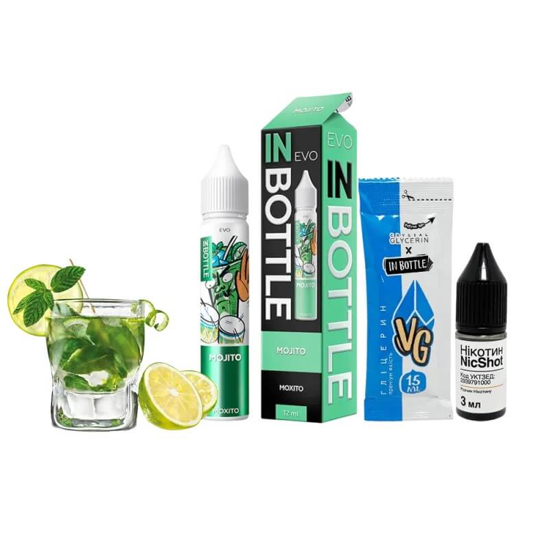 Набор для самозамеса In Bottle EVO Mojito (Мохито, 50 мг, 30 мл) Набор для самозамеса In Bottle EVO Mojito (Мохито, 50 мг, 30 мл)
