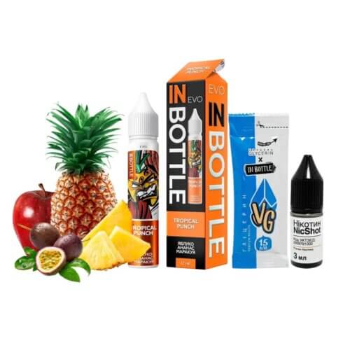 Набор для самозамеса In Bottle EVO Tropical Punch (Тропический пунш, 50 мг, 30 мл)