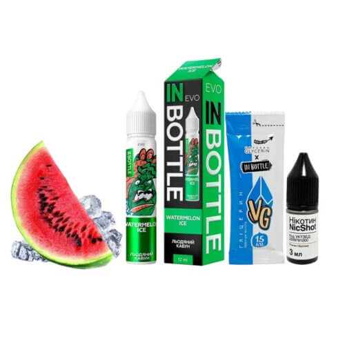 Набор для самозамеса In Bottle EVO Watermelon Ice (Арбуз со льдом, 50 мг, 30 мл)