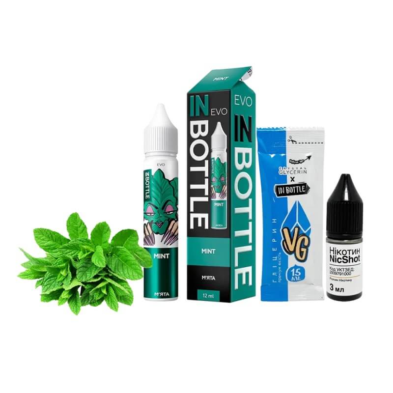 Набор для самозамеса In Bottle EVO Mint (Мята, 50 мг, 30 мл) Набор для самозамеса In Bottle EVO Mint (Мята, 50 мг, 30 мл)