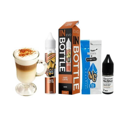 Набор для самозамеса In Bottle EVO Cafe Latte (Кофе Латте, 50 мг, 30 мл)